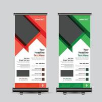 Roll-Up-Banner für moderne Geschäftskonferenzen vektor