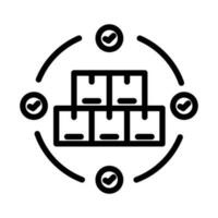 tillförsel kedja ikon. tillförsel kedja design begrepp av logistik. enkel element vektor illustration på vit bakgrund.