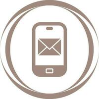 Smartphone-Mail-Vektorsymbol vektor