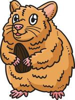 mor hamster tecknad serie färgad ClipArt vektor