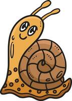 Baby Schnecke und Baby Schnecke Karikatur Clip Art vektor