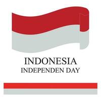 Unabhängigkeit Tag von Indonesien Vektor Design Vorlage