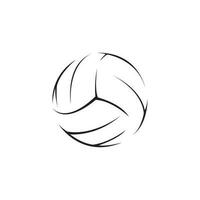 Volleyball Logo, Emblem, Symbole, Designs Vorlagen mit Volleyball Ball auf ein Licht Hintergrund vektor