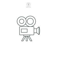 Video Kamera Symbol Symbol Vektor Illustration isoliert auf Weiß Hintergrund