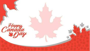 kanada dag, kanada Land flagga och symboler nationell kanada dag bakgrund med mönster lönn blad kopia Plats vektor