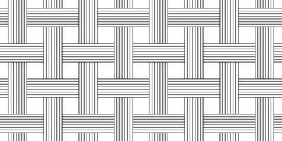 svart vit vävd sömlös mönster vektor
