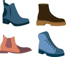 Winter Stiefel. Schuhe Symbol zum Design Dekoration. Vektor Illustration