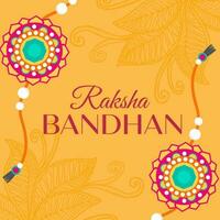 platt design vektor Raksha bandhan illustration begrepp