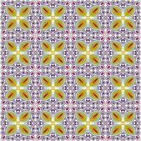Hintergrund mit bunt klassisch Blumen- Muster Ornament vektor