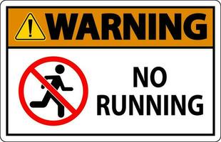 förbud tecken, Nej löpning symbol vektor