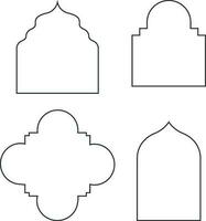gräns ramadan islamisk. lämplig för design element av ramadan affischer, eid mubarak hälsning kort, för islamic Citat text. vektor