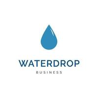 Wassertropfen Symbol Logo Design Vorlage vektor