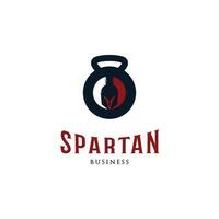 spartanisch Fitness Symbol Logo Design Vorlage vektor