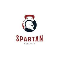 spartanisch Fitness Symbol Logo Design Vorlage vektor