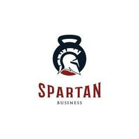 spartanisch Fitness Symbol Logo Design Vorlage vektor