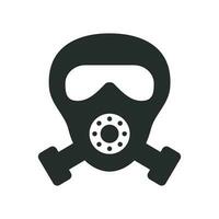 Gas Maske Symbol Vektor Design Illustration schützend Konzept