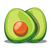 Vektor Symbol von Avocado. Avocado Obst im eben Design. Vektor Illustration