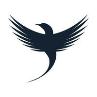 abstrakt fågel silhuett vektor ikon design. logotyp symbol av fågel.
