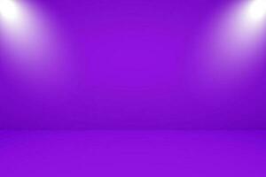vektor illustration av tömma studio med belysning och violett bakgrund för produkt visa