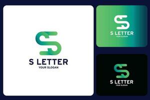 s Brief Logo Design Vorlage vektor