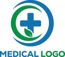 medicinsk hälsa vård logotyp vektor