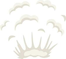 Karikatur Explosion, Dampf Wolken, Puff, Nebel, Nebel, wässrig Dampf. Besondere Wirkung. vektor