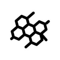 Chemie medizinisch Hexagon Symbol vektor