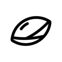 Rugby Ball Symbol Design Element vektor