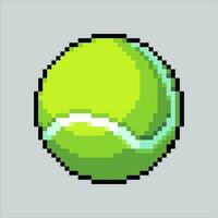 Pixel Kunst Illustration Tennis Ball. pixelig Tennis Ball. Sport Tennis Ball Symbol pixelig zum das Pixel Kunst Spiel und Symbol zum Webseite und Video Spiel. alt Schule retro. vektor
