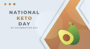 nationell keto dag firande vektor design illustration för bakgrund, affisch, baner, reklam, hälsning kort