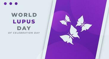 Welt Lupus Tag Feier Vektor Design Illustration zum Hintergrund, Poster, Banner, Werbung, Gruß Karte