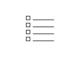 Checkliste Symbol Design Illustration Vektor isoliert