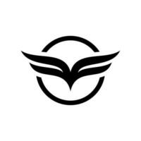 Flügel gestalten ff Brief Logo Design vektor