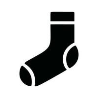 minimalistisch Socken Symbol Piktogramm Stil Vektor Bild