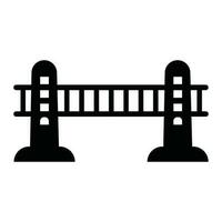 Brücke Piktogramm Symbol vektor