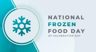 National gefroren Essen Tag Feier Vektor Design Illustration zum Hintergrund, Poster, Banner, Werbung, Gruß Karte