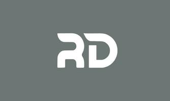 rd,dr Initiale Brief Logo Design Vorlage Vektor