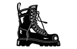 Illustration von Angeln wasserdicht Gummi Boot, Angeln Stiefel eben Vektor Illustration, Angeln Symbol Vektor Illustration zum Netz und Handy, Mobiltelefon Design