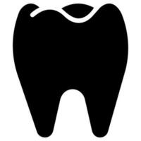 Zahn Vektor Glyphe Symbol