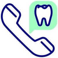 Dental Bedienung Vektor farbig Symbol