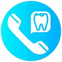 dental service vektor lutning runda ikon