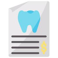 dental faktura vektor platt ikon