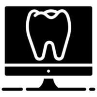 online Dental Vektor Glyphe Symbol