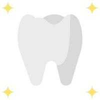 gesund Zahn Vektor eben Symbol