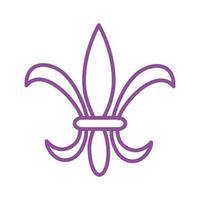 Mardi Gras Abzeichen isolierte Symbol vektor