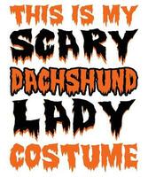 detta är min skrämmande tax lady kostym halloween t-shirt skriva ut mall vektor