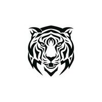 Tiger Logo Emblem Vorlage Maskottchen Symbol zum Geschäft oder Hemd Design. vektor