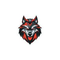 Wolf Logo Illustration Vektor Design Vorlage