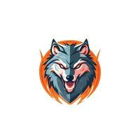 Wolf Logo Illustration Vektor Design Vorlage