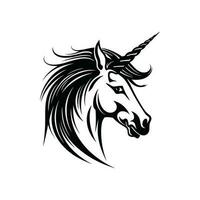 Einhorn Logo Illustration Vektor Design Vorlage